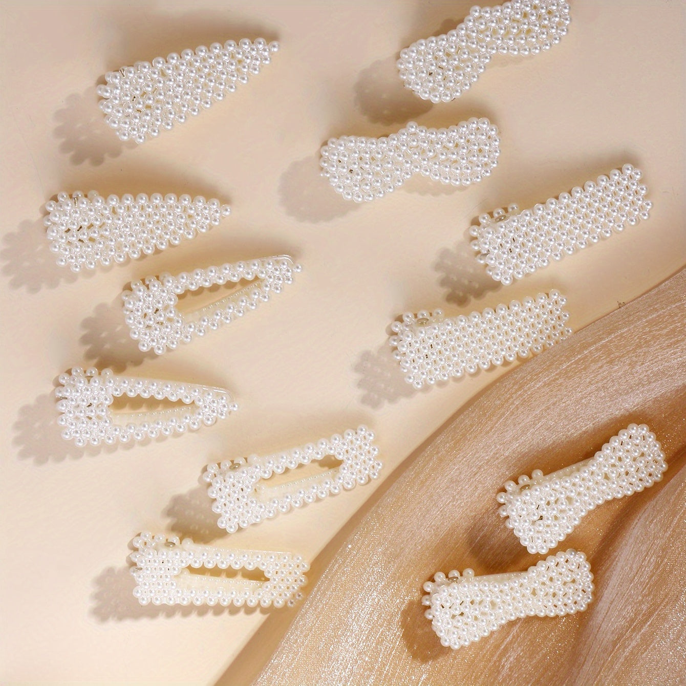 Adorable Pearl Hair Clips Set for Girls' Parties