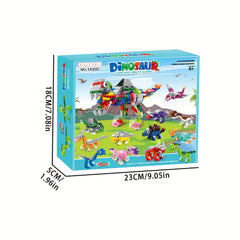 12pcs Dinosaur Block Kit Gift for Boys Dinosaur Toy Set