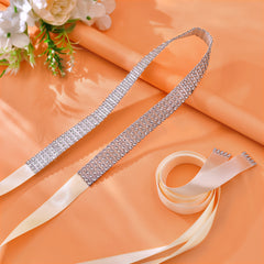 Adjustable Acrylic Rhinestone Bridal Sash Wedding Belt