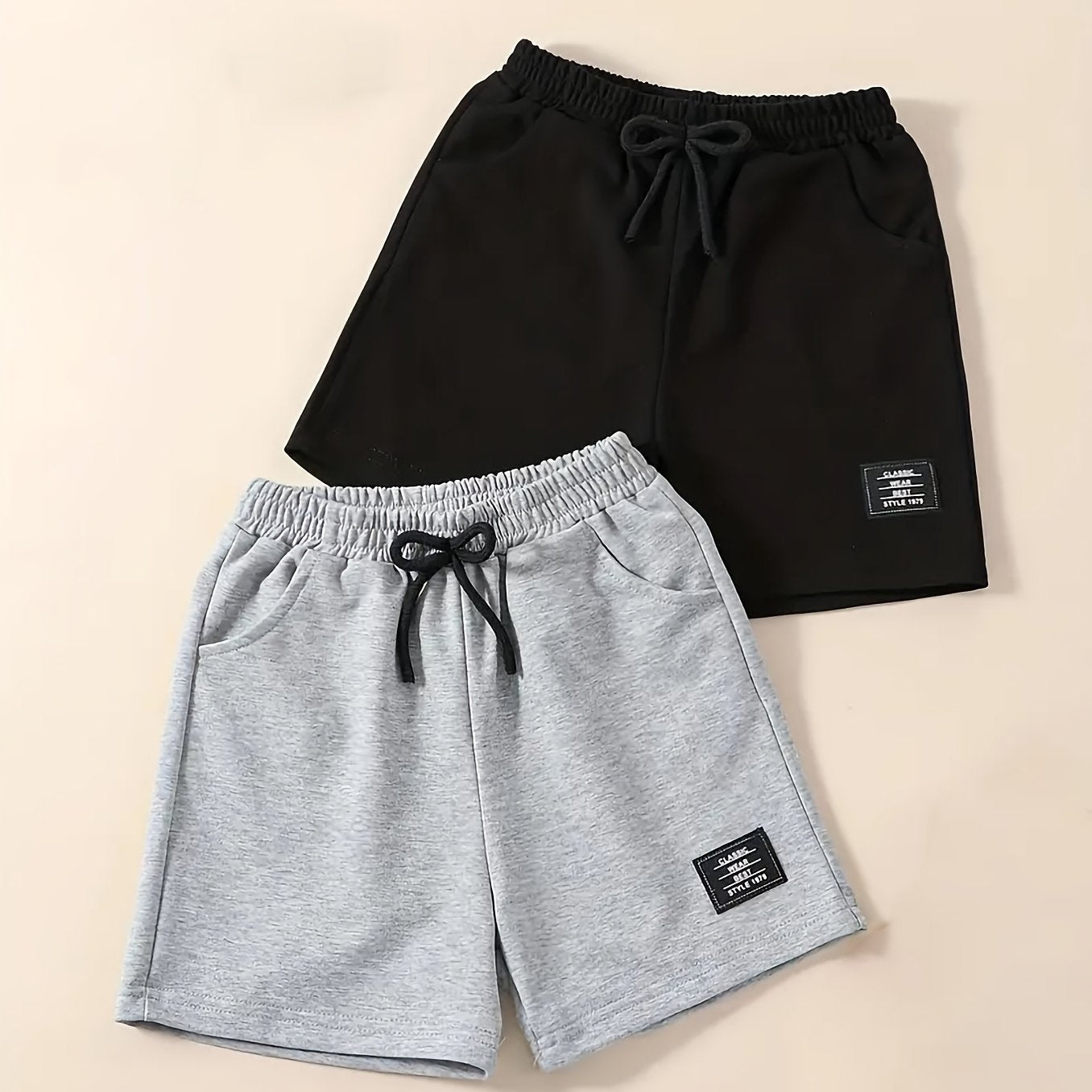 2pcs Boys Quick Drying Shorts for Summer Outdoor