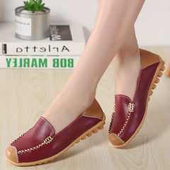 Women's Soft Sole Slip On Casual Flat Shoes Outdoor Work Nurse Shoes