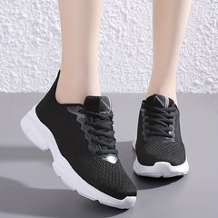 Mesh Breathable Flying Women Shoes Wear Resistance Comfortable Running Shoes