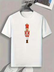 Guard Print Men's Tee Casual Summer T-shirt