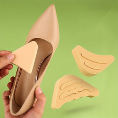 1pair Toe Plugs Sponge High Heels Soft Anti Pain Round Toe Pointed Toe