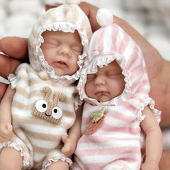 Twin Silicone Reborn Doll with Surprise Accessories