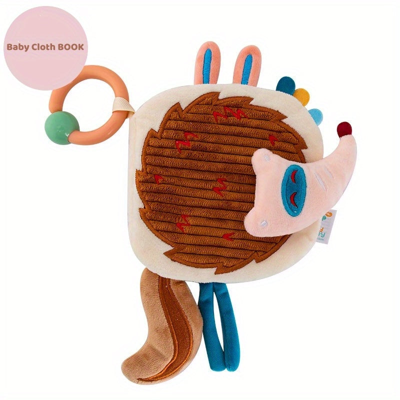 Animal Soft Baby Book Crinkle Fabric Sensory Teething Learning Toy for Babies