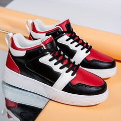 Unisex Lace-up Sneakers Comfy Walking Shoes