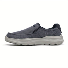Men's Canvas Loafers Breathable Outdoor Walking Shoes