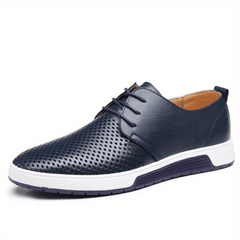 Men's Casual Lace Up Sneakers, Breathable Summer Shoes