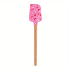 Easter Bunny Silicone Spatula Wood Handle Cake Cream Icing Scraping