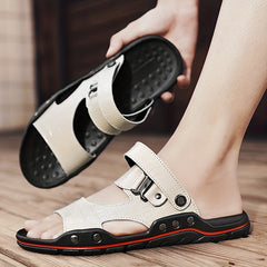 Men's Casual Dual Purpose Sandals Non Slip Textured Shoes