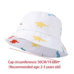 Kids Dino Print Fisherman Hat Sun Hat