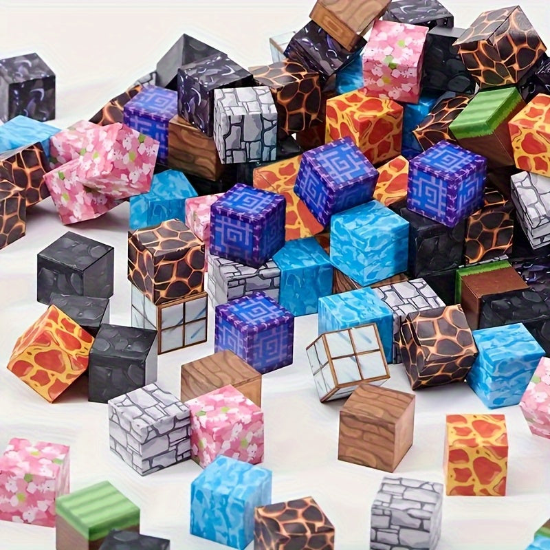 50 100pcs Magnetic Building Blocks Set for Boys Girls Cube Building Toys