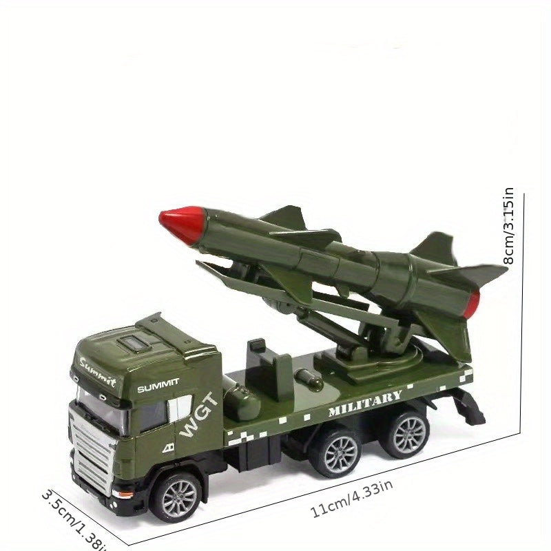 European Style Military Missile Rocket Transport Car Model Toy