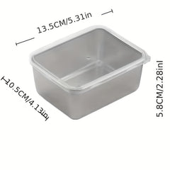 Stainless Steel Preservation Box With Lid - Creative Multifunctional Storage