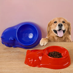Fishbone Pattern Cat Bowl Anti-upset Pet Food Bowl Single Dog Food Bowl
