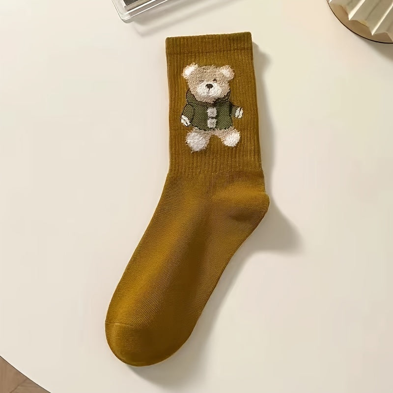 Bear Tube Socks Medium Coffee US5 7 5
