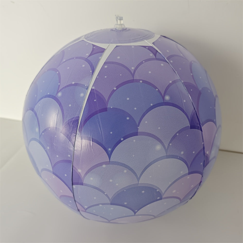Inflatable Beach Ball with Fish Scale in Random Colors