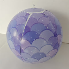 Inflatable Beach Ball with Fish Scale in Random Colors