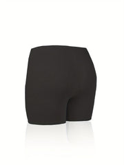 2 Pack Plus Size Seamless Boyshort Briefs Set Women's High Stretch Panties