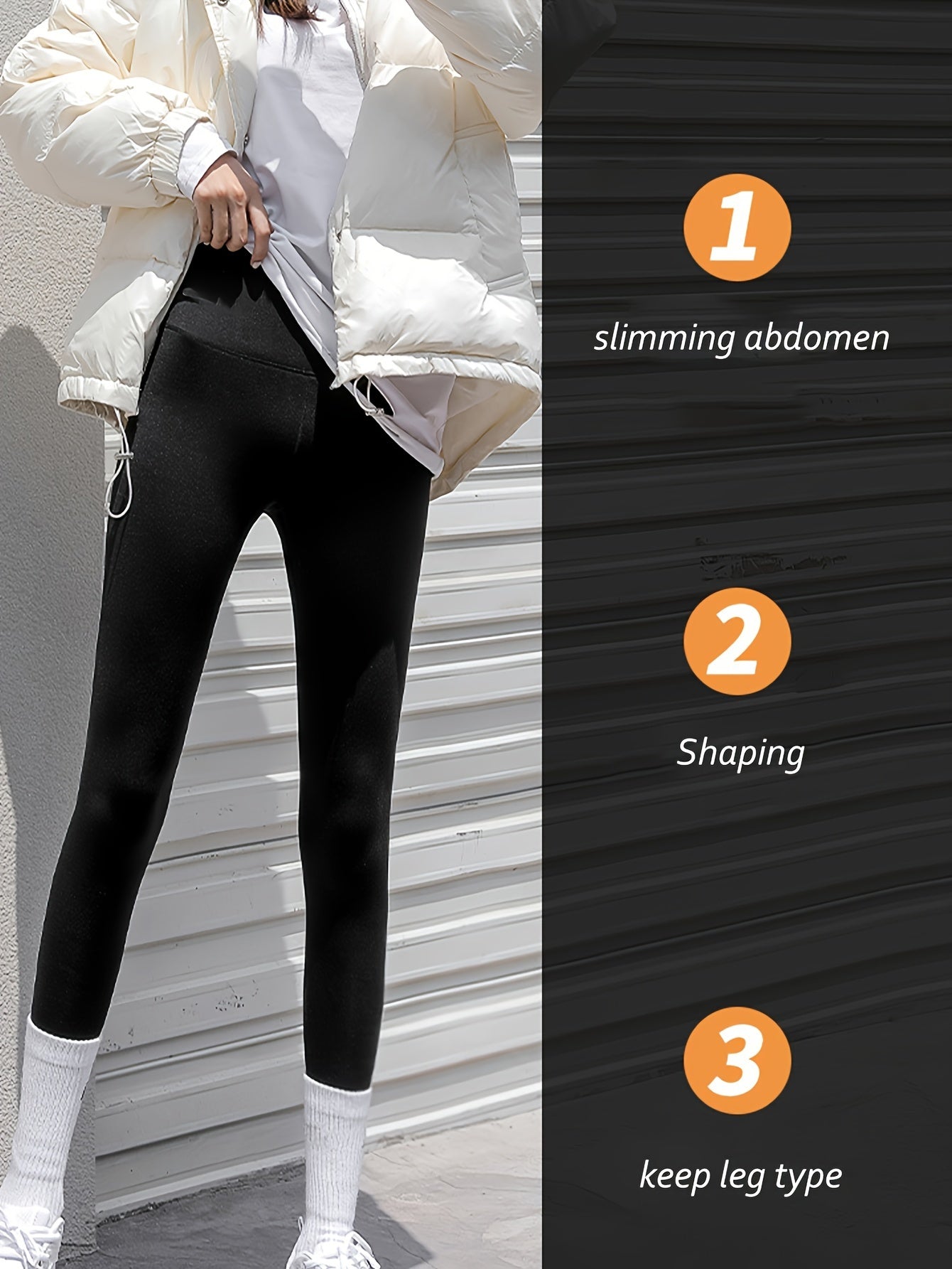Warm Fleece Fitness Leggings High Waist Yoga Pants