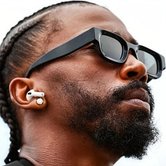 Men's Retro Rectangle Sunglasses Vintage Eyewear