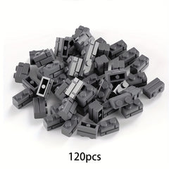 KIDNOAM Mixed ABS Building Blocks 1x2 Studless Interlocking Bricks Bulk Set