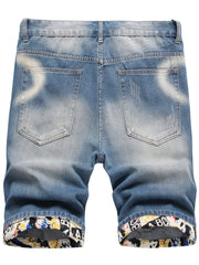 Men's Distressed Denim Shorts for Summer