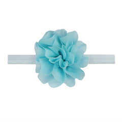 Kids Plain Flower Elastic Hair Band Baby Hair Accessories