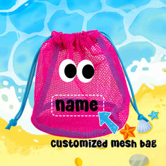Mesh Drawstring Bag for Beach Toys & Camping Gear, Large Capacity