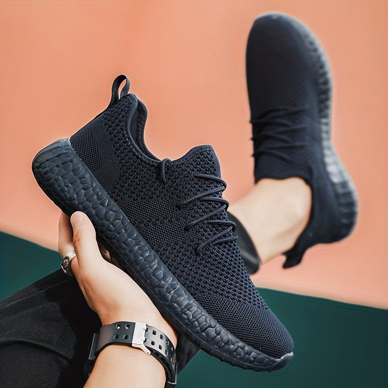 Men's Lace up Sneakers Odor resistant Athletic Shoes Lightweight