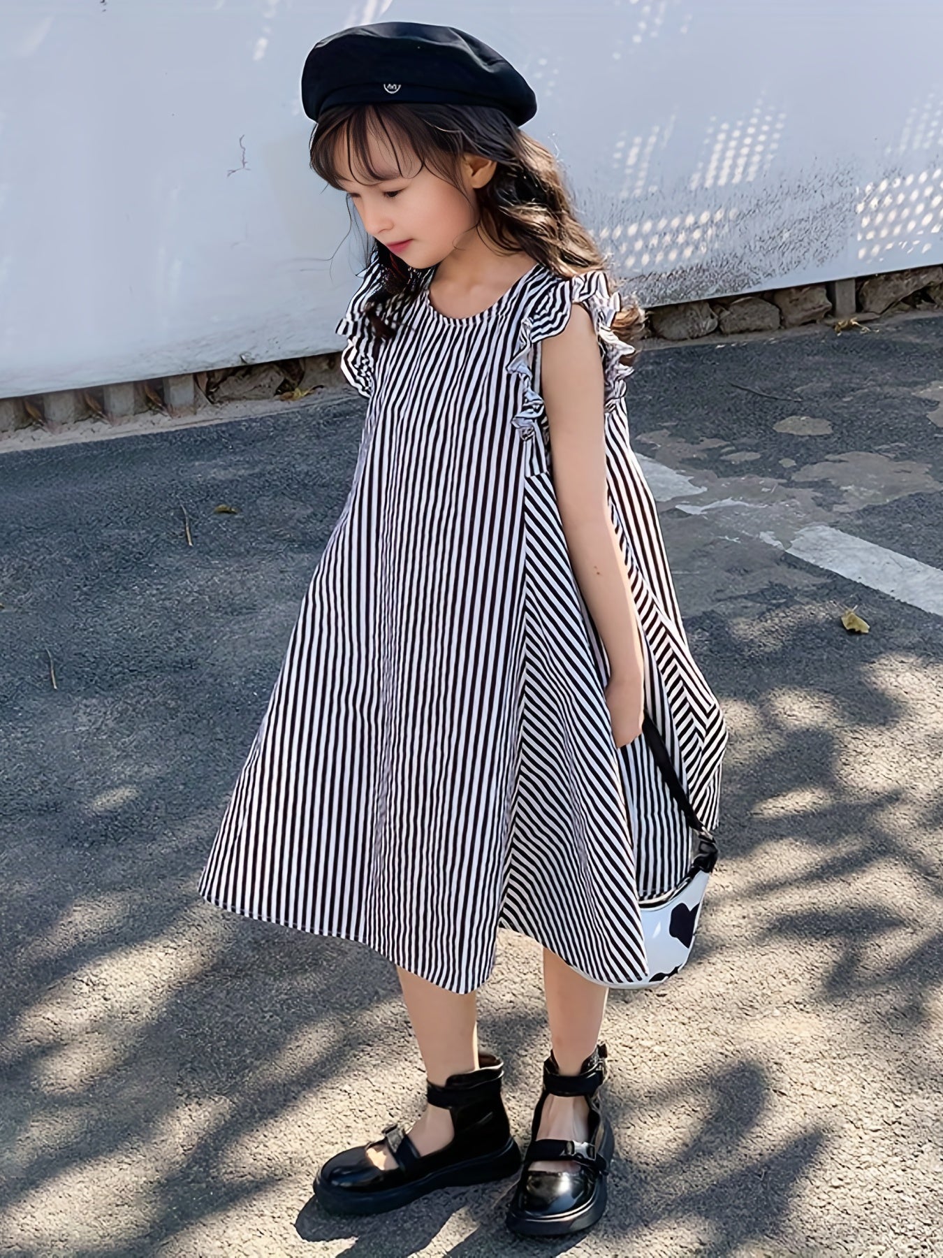 Stylish Striped One Piece Dress for Girls - Perfect for Parties & Summer Fun