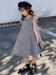 Stylish Striped One Piece Dress for Girls - Perfect for Parties & Summer Fun