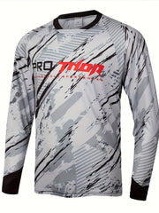 Men's Long Sleeve Motorcycle Off Road T Shirt Quick Drying Outdoor Top