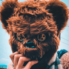 Men's Halloween Scary Bear Mask for Cosplay Costume Props