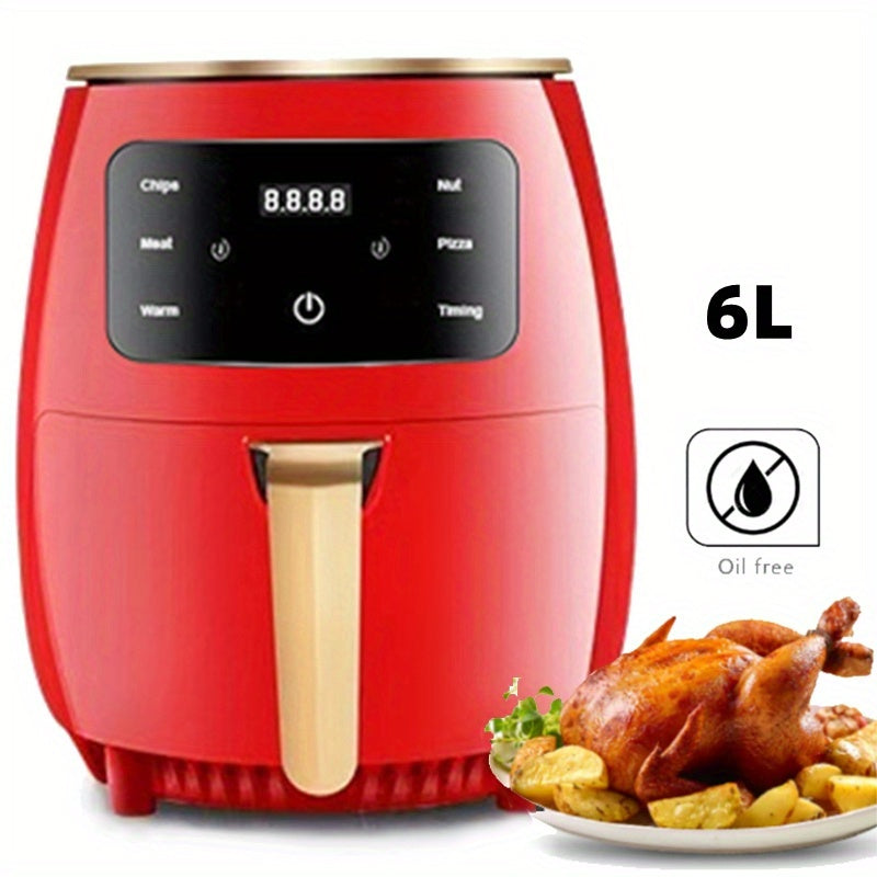 6L 2400W Air Fryer Oven LED Digital Touch Screen Air Fryer