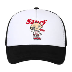 Sunshade Adjustable Baseball Cap with Cartoon Embroidery