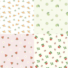 24 Sheets 6 x6 DIY Fruits Scrapbook Paper Journaling Kit
