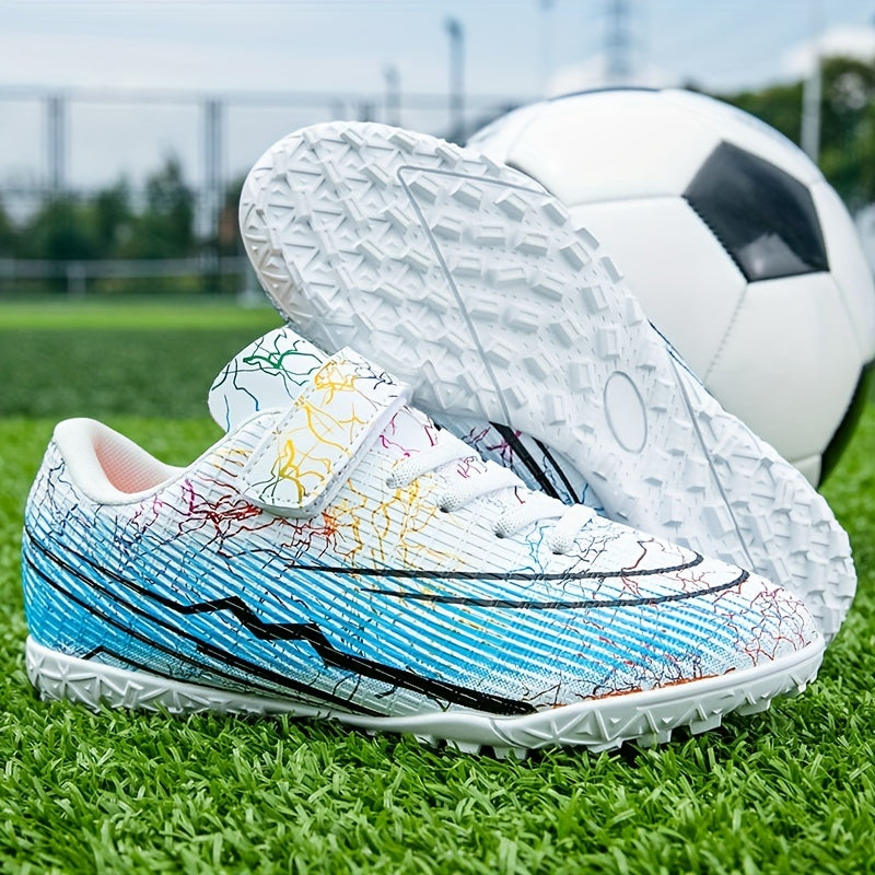 Adult Turf Football Boots Hook Loop Professional TF Soccer Cleats