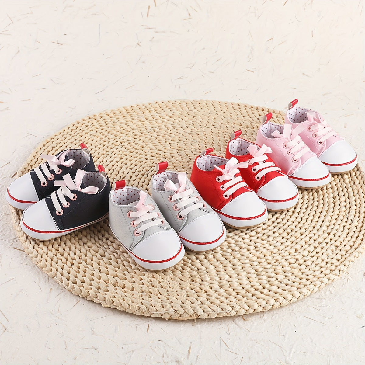 Baby Girls Casual Sneakers Lightweight Non Slip Shoes