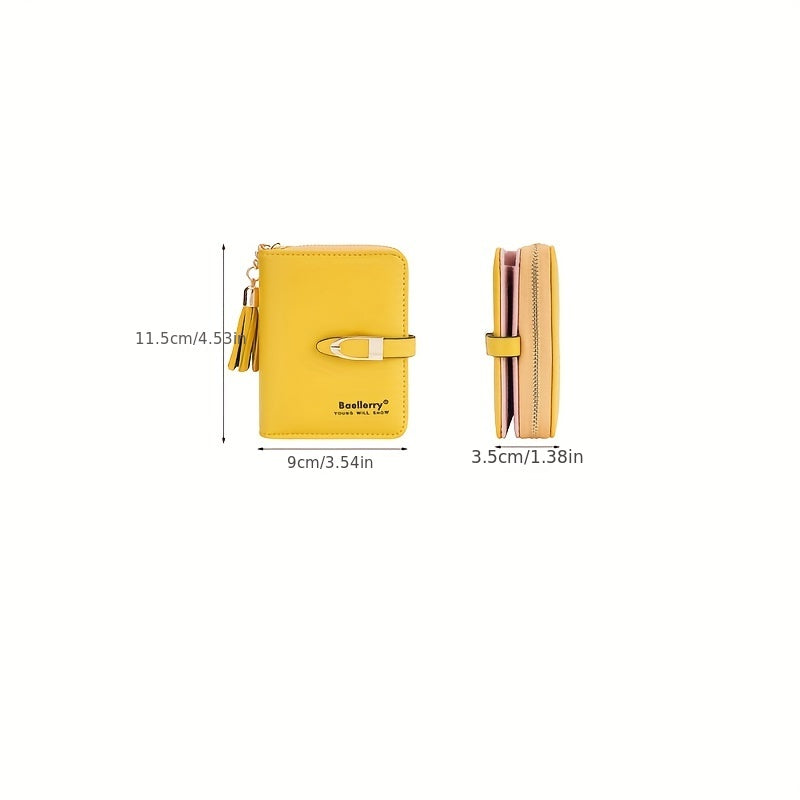 Leather Wallet with Zipper & Card Slot Coin Purse