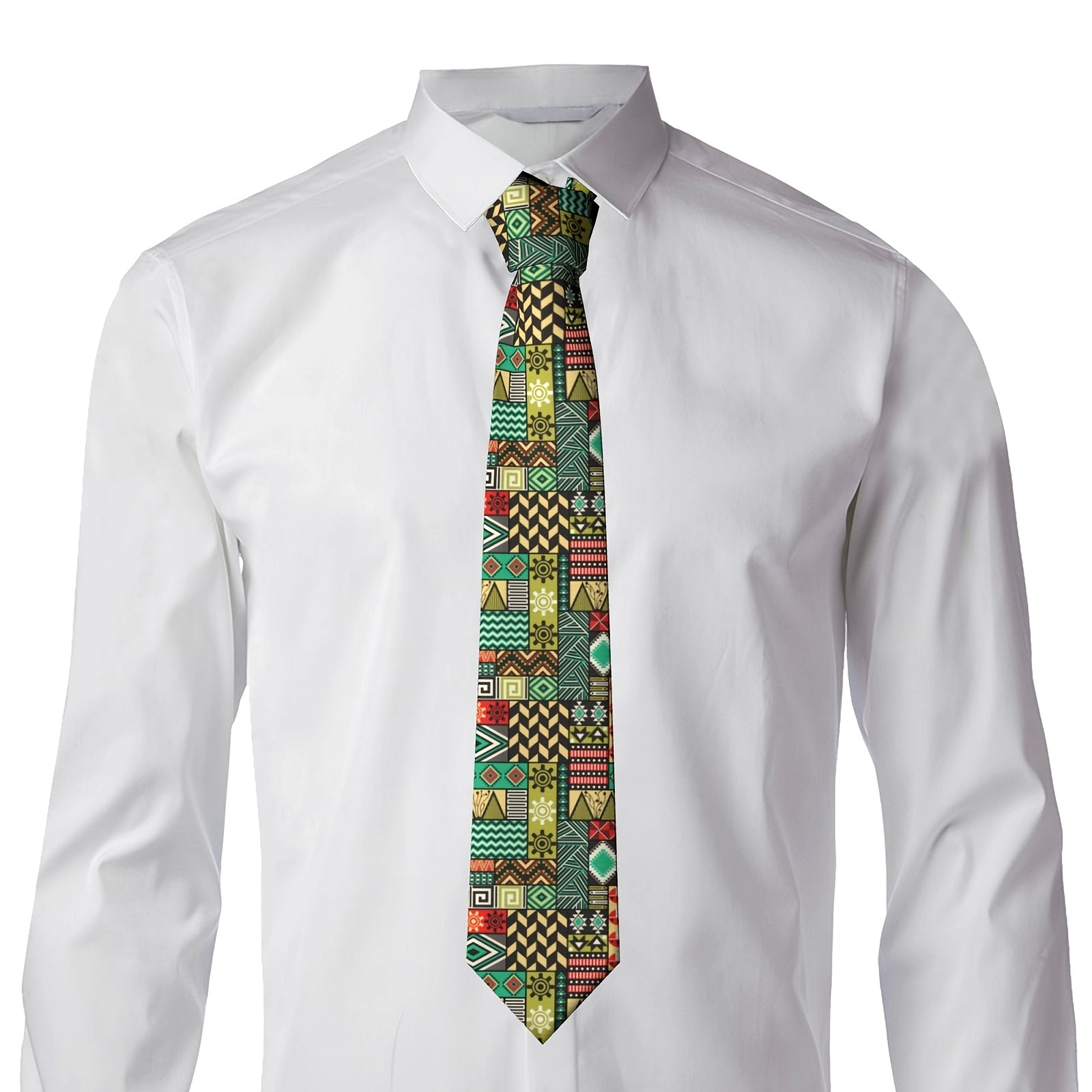 Men's Plaid Silk Tie Wedding Business Formal Necktie