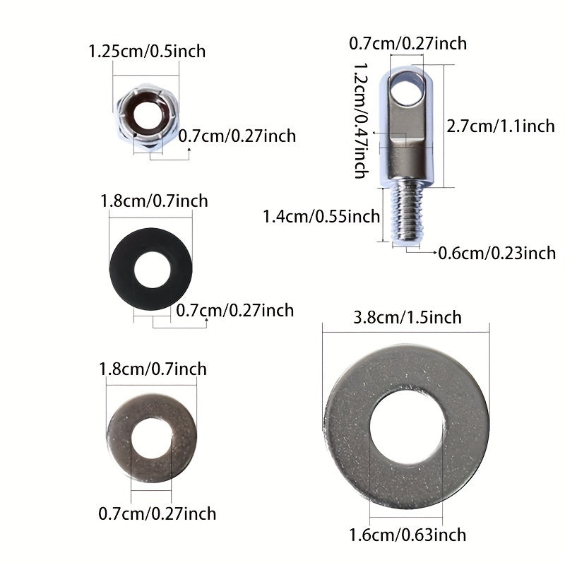 Lockable Ammo Box Hardware Kit 50 Cal Fat Screw Washers Storage Toolbox