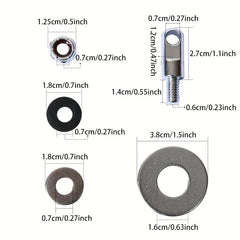 Lockable Ammo Box Hardware Kit 50 Cal Fat Screw Washers Storage Toolbox