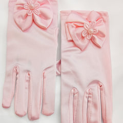 Wedding Flower Girls Stretch Dress Gloves