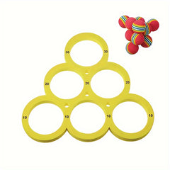 10pcs Family Water Sports Throwing Game Mat Small Ball Table Game