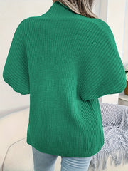 Casual Cardigan Women's Plus Solid Batwing Sleeve Open Front