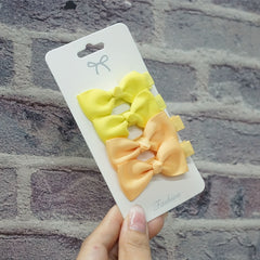 4pcs Girls Candy Bow Hair Clip And Sweet Hair Accessories