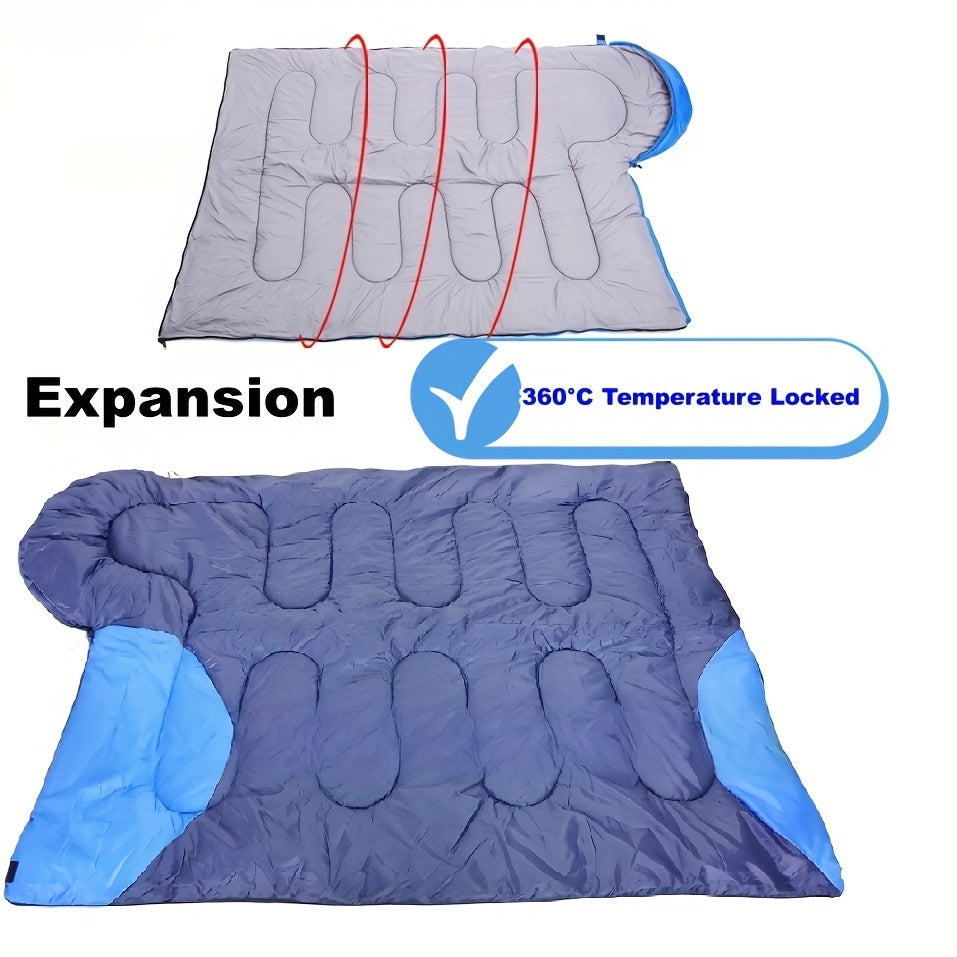 Double Colors Outdoor Camping Sleeping Bag for Mountaineering Hiking Camping
