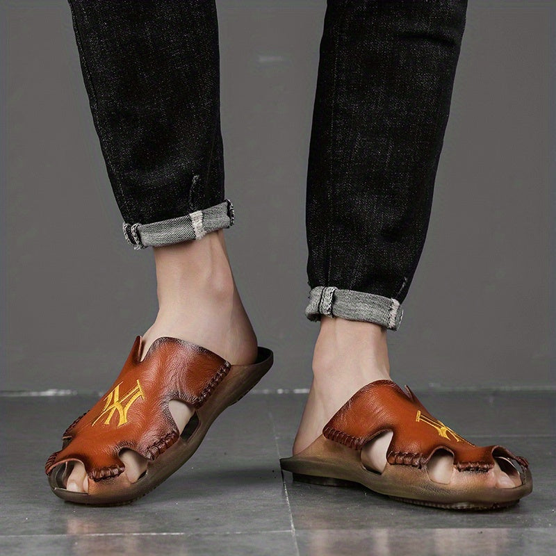 Men's Slip On Slide Sandals Casual Outdoor Walking Shoes